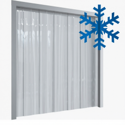 ПВХ штора полупрозрачная для рефрижератора